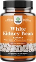 White Kidney Bean Extract Carb Blocker - White Kidney Beans Supplemento per Metabolismo Boost & Ease Calorie da Starchy Food - Carb Control Supplements - 60 capsule