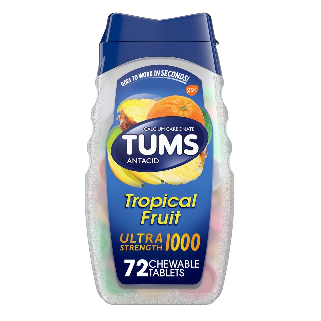 Tums Ultra 1000 Massima Forza Frutta Tropicale - 72 compresse masticabili