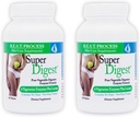 SuperDigest (2 Pack) Migliore Alcalina di processo — Supporto digestivo multi-enzima — Enzimi digestivi con Alfalfa, Papain & Bromelain (Amichevole vegetariano)