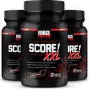 FORCE FACTOR Score! XXL, 3-Pack, Nitric Oxide Booster Supplemento per gli uomini con L-Citrullina, Maca nera, & Tribulus per migliorare le prestazioni atletiche, aumentare la stamina, & Support Blood Flow, 90 compresse