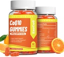CoQ10 Gummies 200mg, Vegan Supplemento per la produzione di energia, Non OGM, Gluten Free (120 Gummies)