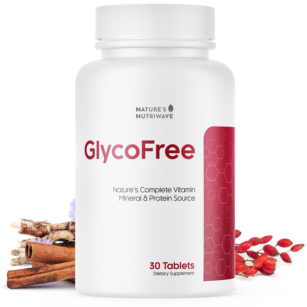 Integratore GLYCOFREE, Miscela naturale a base vegetale con Berberina, Melone Bitter, Cannella, Inulina | Non-GMO, Made in USA - 30 Compresse, 1 Mese di alimentazione