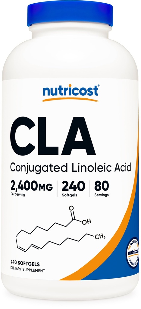 Nutricost CLA (acido linoleico coniugato) 800mg, 240 Softgels