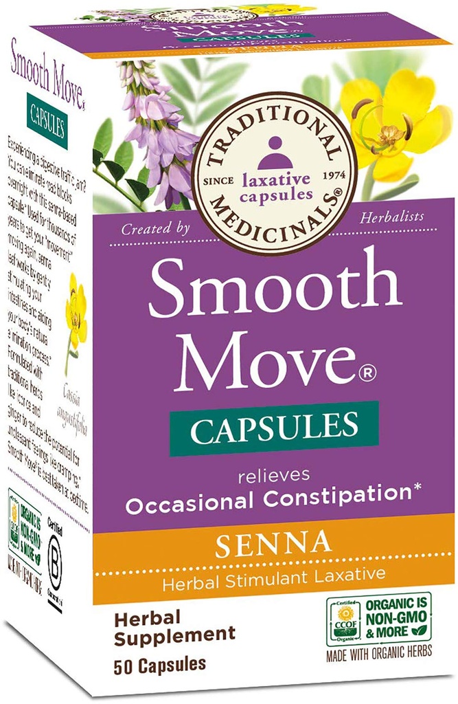 Medicinali tradizionali - Smooth Move Senna, 50 capsule