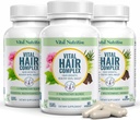 Vital Hair Complex -Hair Vitamine di crescita per le donne e gli uomini -Biotin & Vitamina B -Hair Supplemento di crescita per la pelle e le unghie dei capelli sani -Hormone & Gluten Free -Hair Vitamine per le donne