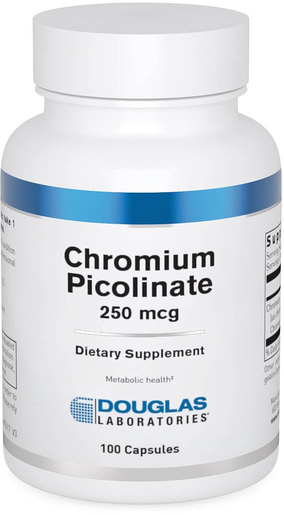 Douglas Laboratories Chromium Picolinate (250 mcg) | Supporta il metabolismo sano | 100 capsule