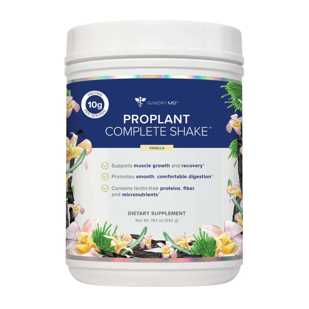 MD® Pro Plant Complete ShakeTM High-Fiber Plant Protein Blend, 20 Servings (Vanilla)