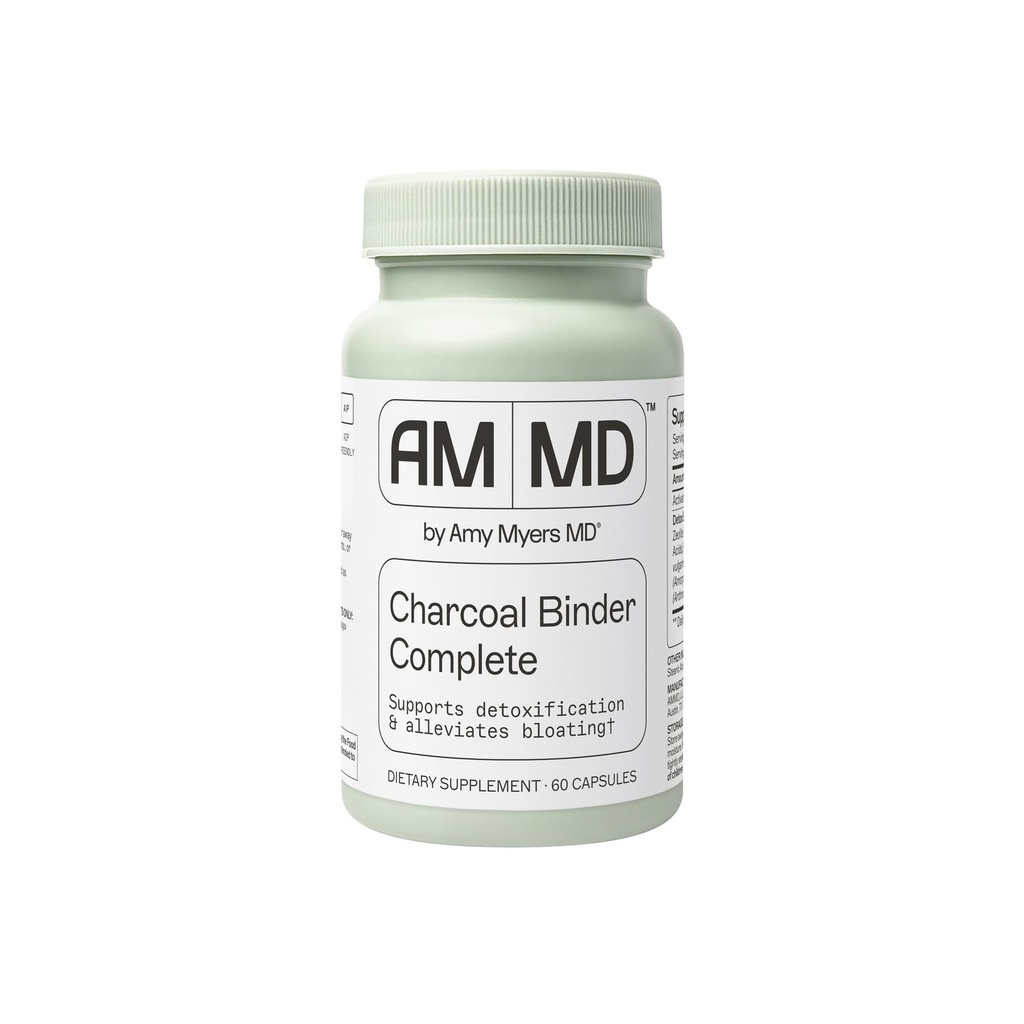 Coconut Charcoal Capsule The Myers Way Protocol - Carbone Naturale Attivato, Gas Reliever & Supporto per Affects of Mold/Toxins - Integratore alimentare 60 Capsule, 30 Serve - Dr. Amy Myers