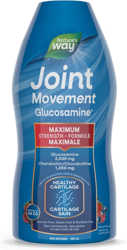 NATURE WAY Liquid Formula Joint Movement Glucosamine, 480 ML