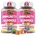 10 in 1 Supporto Immune Supplemento Gummies, w/Echinacea, Vitamina C e Zinco di Elderberry, Selenio, Vitamina D3 5000IU, Magnesio, Booster Immune Giornaliero Multivitamina, per Antiossidante Bone Energy, 2 Pack