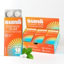 Sunii - Energy Gum - NEW Quick Boost Energy & Focus - 50mg Caffeine Gum -Vitamins B6 & B12, Taurine, Vegan, No Sugar, Zero Calorie, Fresh Mint Taste - Più veloce di Chews, Bevande, Gels & Pills (96pcs)