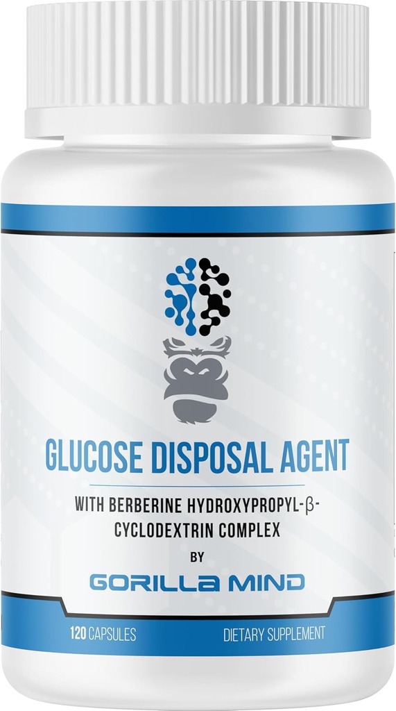 Gorilla Mind Glucose Disposal Agent – promuove la perdita grassa e la crescita del muscolo (120 capsule)