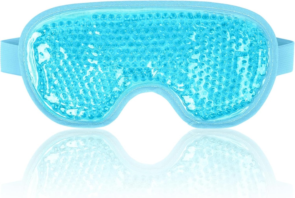 NEWGO Maschera dell'occhio di raffreddamento per gli occhi di Puffy, Cold Eye Mask Eye Ice Pack per la chirurgia degli occhi dopo, tensione Stress sollievo, prurito occhi, mal di testa, cerchi scuri - blu