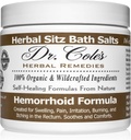 Dr. Cole’s Herbal Sitz Bath Soak – Organic Plant-Based Salts for Comfort and Relax – Gentle, Natural Formula – (White)