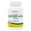 Natures Plus Chewable Bromelain - 40 mg - Natural Proteolytic Enzyme Supplement - 180 Chewable Tablets (180 Serve)