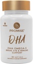 Promise Prenatal DHA - Pharmaceutical Grade Omega-3 DHA (3 mesi di fornitura) Una volta-Daily Strawberry Aromaed softgel con 290 mg di DHA. DHA prenatale naturale per il cervello e lo sviluppo degli occhi del bambino