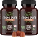 YUM-V'S Strong Earth Black Cohosh Root 50mg (60 Count) - Estratto naturale Menopause Supplementi Notte Sweats & Hot Flashs per le donne