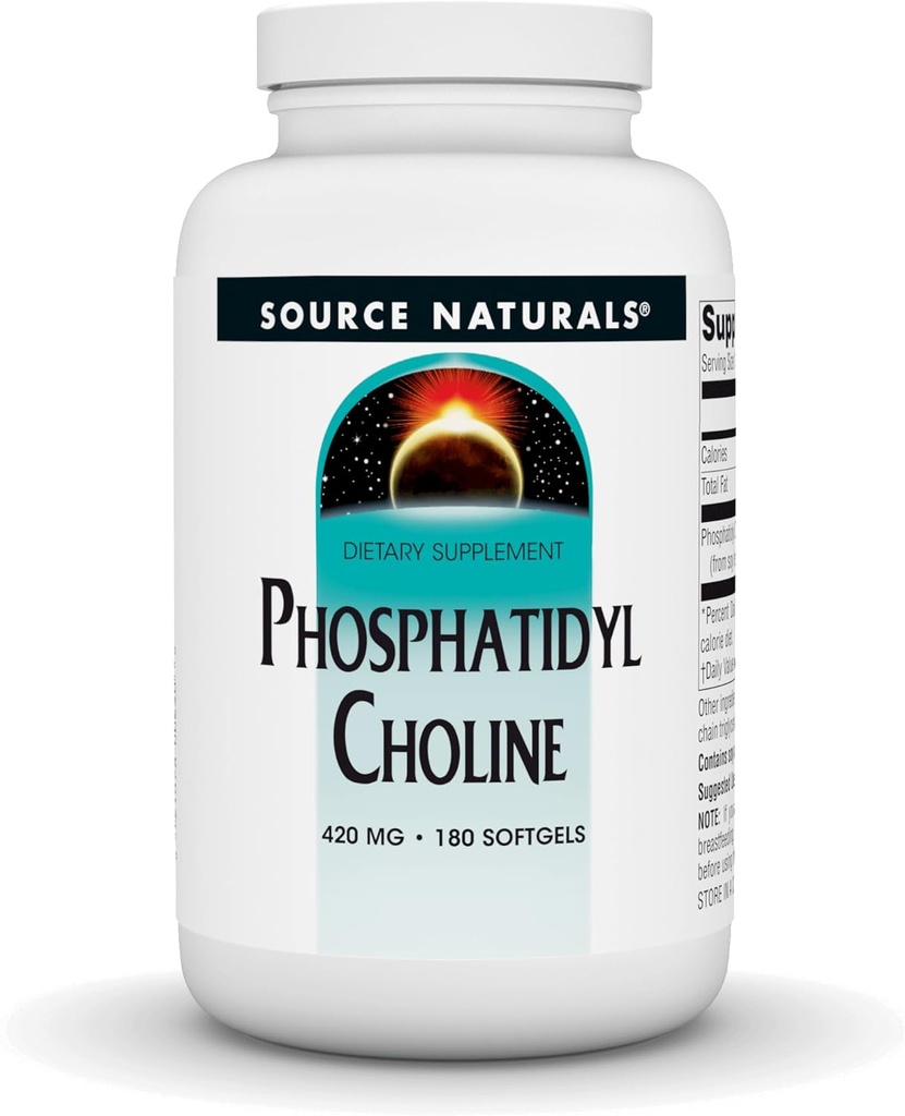 Fonte Naturals Phosphatidyl Choline, in Lecitina 420 mg Integratore alimentare - 180 Softgels