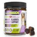 Trattamento dell'infezione del tratto urinario del cane, supporto della vescica e del rene per cani, cura potente dell'animale domestico, chews morbide naturali con mirtillo e glucosamina, fatto negli Stati Uniti, sapore di pollo, 90 conte, 1 confezione
