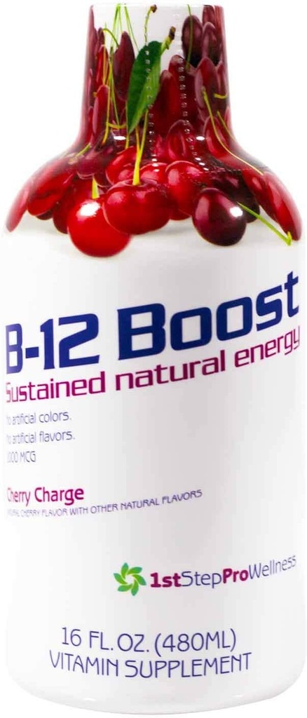 Alta prestazione Fitness INC. 1 ° passo liquido B-12, Cherry Charge, 16-fluid once