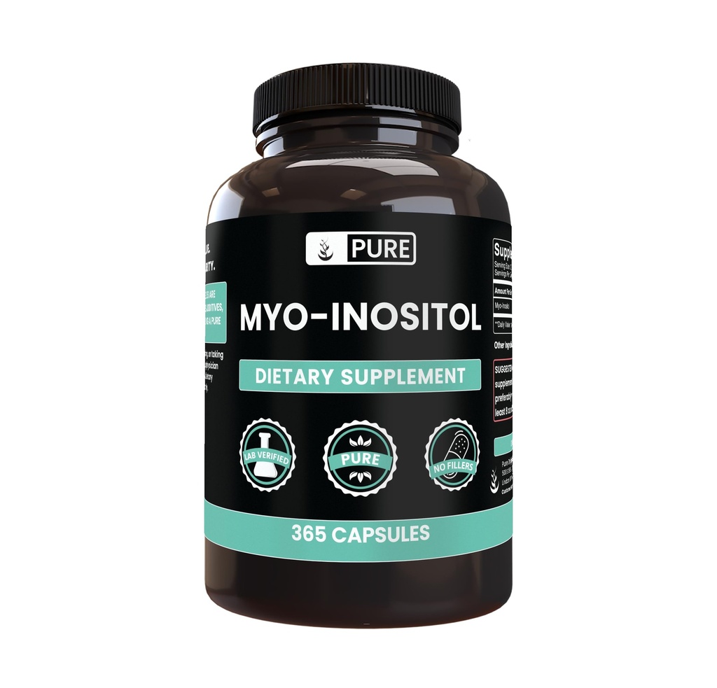 Myo-Inositol (365 capsule) Nessun filler di magnesio o di riso, sempre puro, verificato il laboratorio