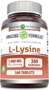Incredibile Formulas L-Lysine 1000 Mg | 360 compresse | Integratore alimentare