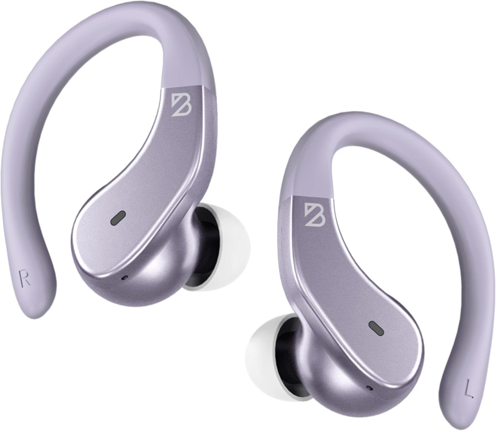 Back Bay Audio - Runner's Wireless Earbuds Bluetooth Cuffie per lo sport, Hook Over The Ear Buds, Deep Bass, Avvolgere intorno agli auricolari con Earhooks per la corsa, Workout cuffie wireless per la palestra