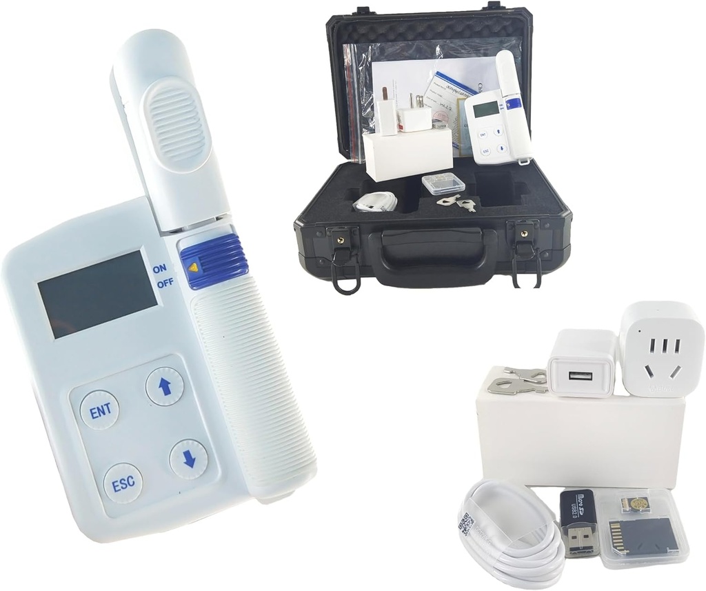Tester di temperatura foglia di contenuto di clorofilla digitale con misura gamma 0.0-99.99SPAD azoto 0.0-99.99mg/g temperatura -10-99.9°C