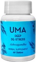 UMA Deep De-Stress Herbal Supplemento | 100% Organic Ayurvedic Ashwagandha Supplemento