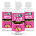 Lily Of The Desert Stomach Formula, Aloe Vera 80 Gel - Succo concentrato Aloe Vera con Slippery Elm, camomilla, menta piperita e zenzero per la salute del fegato, bruciore di stomaco, riflusso acido, 32 Oz (Pack of 3)