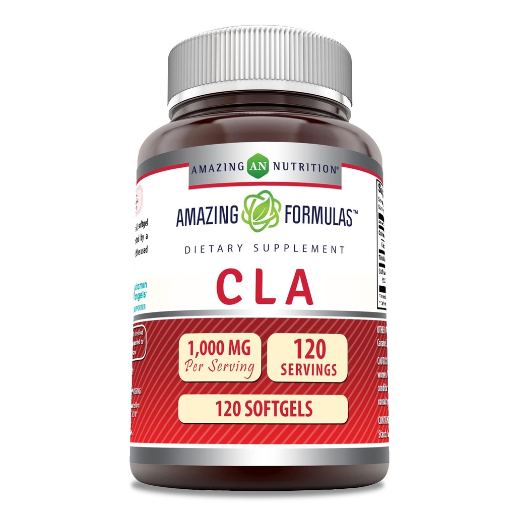 Incredibile formula CLA Aminoacido Supplemento | 1000 Mg per Serving | Softgels | Non-GMO | Gluten-Free | Made in USA (1 Pack, 240 Count)