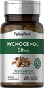 Piping Rock Pycnogenol Supplemento | 50 mg | 60 capsule | French Maritime Pine Bark Extract | Pinus Pinaster per gli uomini e le donne | Non OGM, Gluten Free