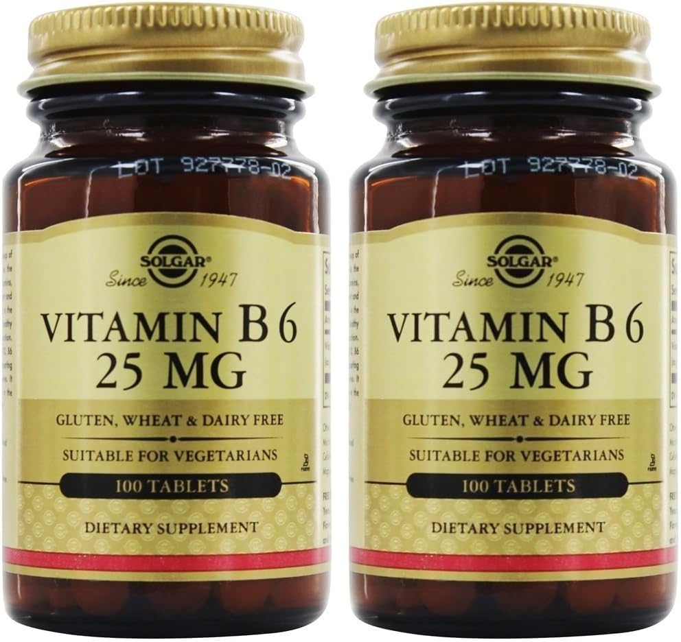 Vitamina B6 25 Mg, 100 Compresse, 100 Conte (Pacchetto di 24)