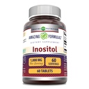Incredibile Formulas Inositol 1000mg Supplemento | Compresse | Non OGM | Gluten-Free | Made in USA (1 Pack, 60 Count)