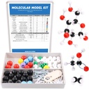 Swpeet 125 Pcs Kit di modello molecolare per Inorganic & Organic Model Molecular Teacher e 16 anni e Over Student Kit - 54 Atoms & 70 Links & 1 Short Link Remover Tool - Giocattoli di scienza