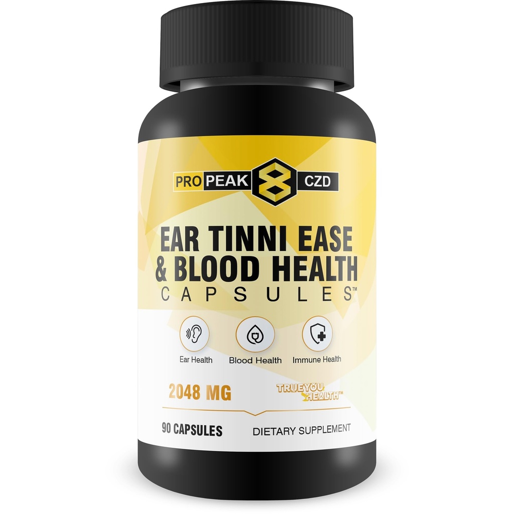 Natural Tinnitus Relief Ear Tinnie Ease Boost Immune - Il nostro miglior sollievo Tinnitus per Ringing Ears Integratore di Supporto Immune - Sangue Booster - Ear Health - Immune Boost Blood Builder Salute Pills