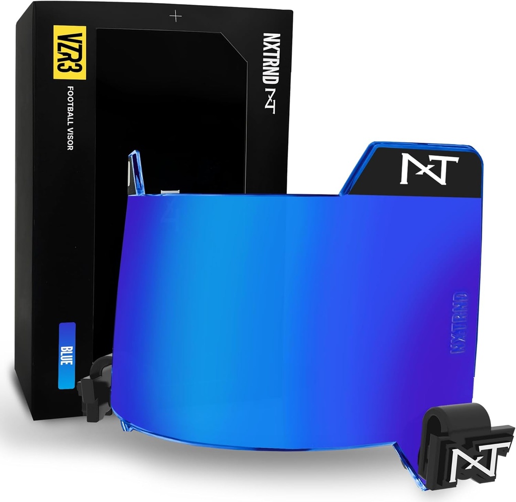 Nxtrnd VZR3 Visor, Curved Lens Technology, misura adulti e giovani caschi da calcio