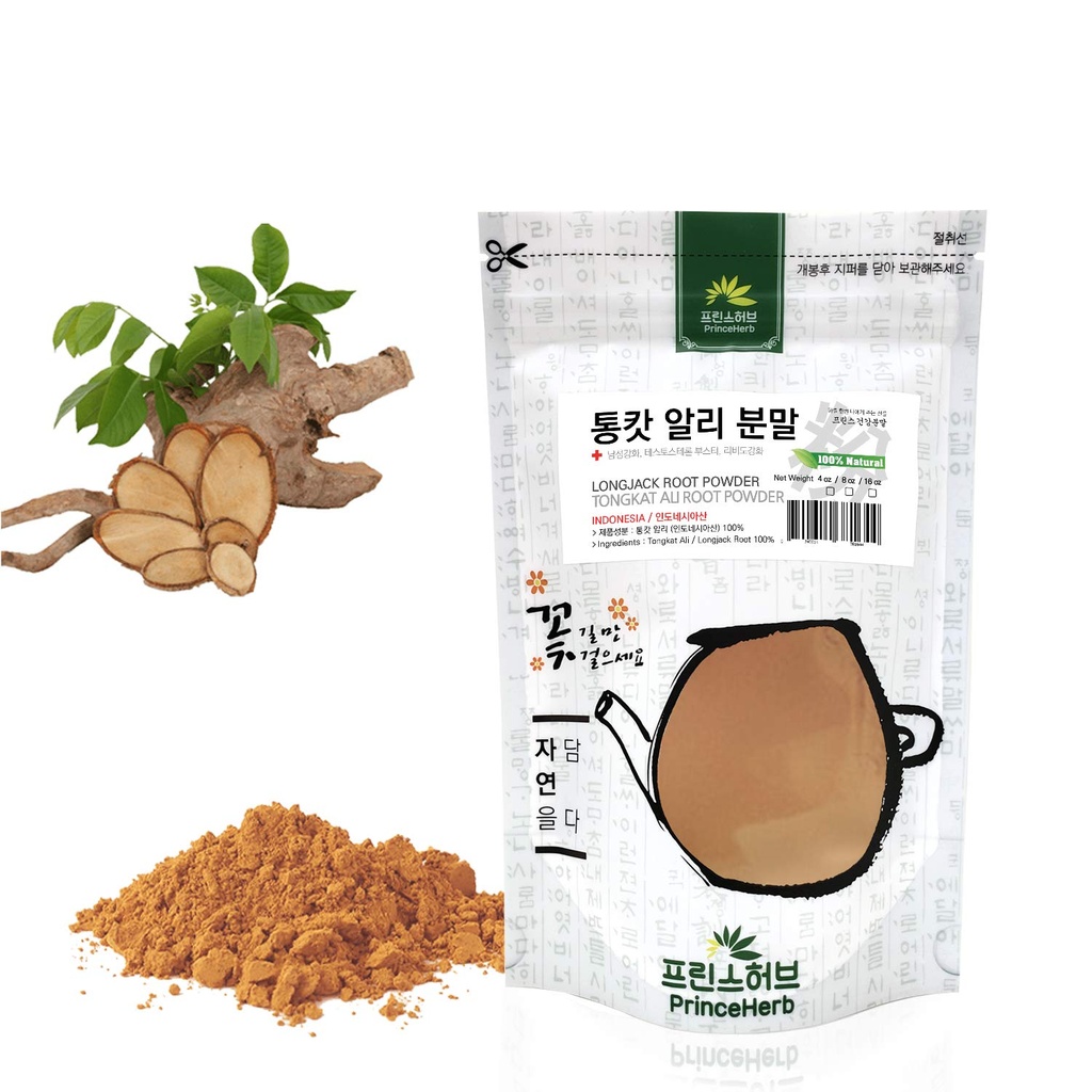 Polvere naturale della radice di Longjack 통캇알리 분말 Tongkat Ali Root Powder (4oz)
