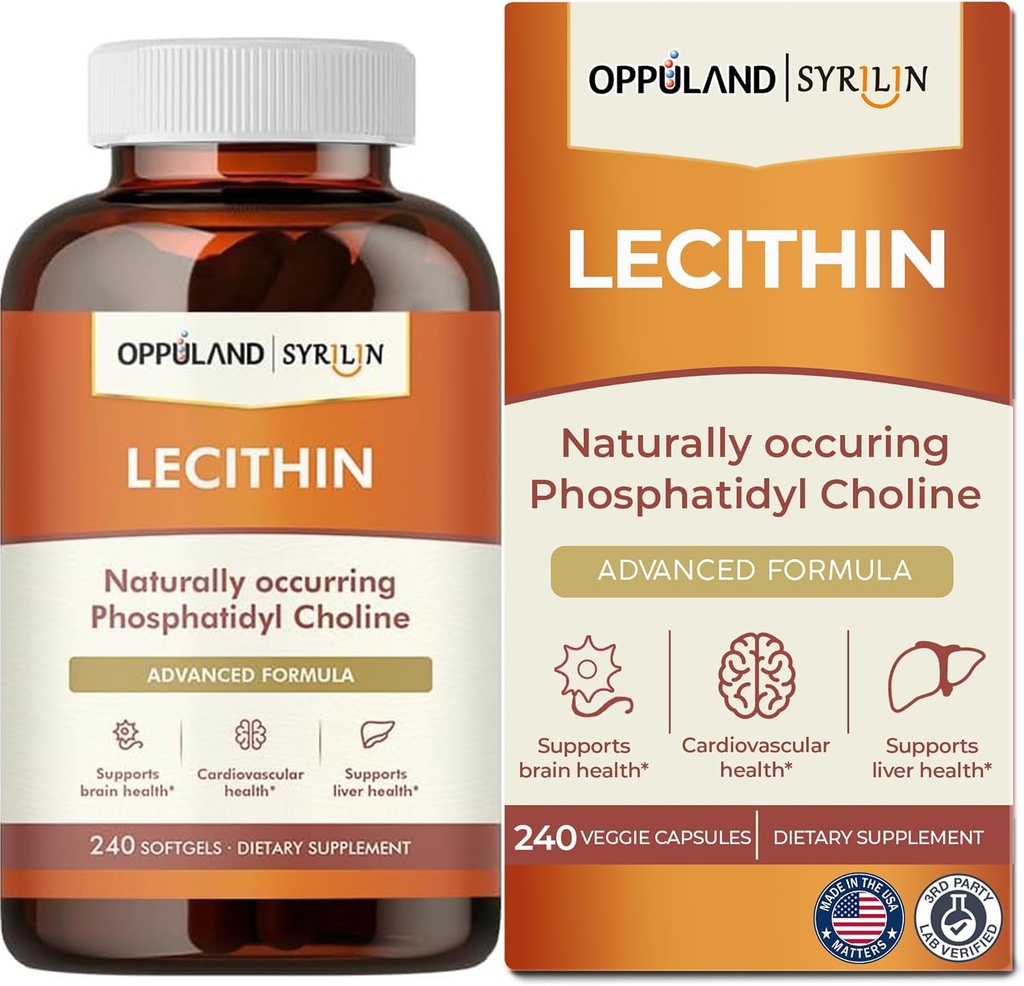 Lecitina-240 Softgels- Supporta la salute del cervello
