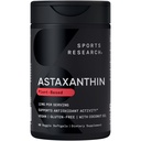 Ricerca sportiva Tripla resistenza Vegan Astaxantina Supplemento da Alghe - Plant Based Softgels per attività antiossidante, Skin & Eye Health - Non OGM Verificato, Realizzato con olio di cocco - 12mg, 60 Count