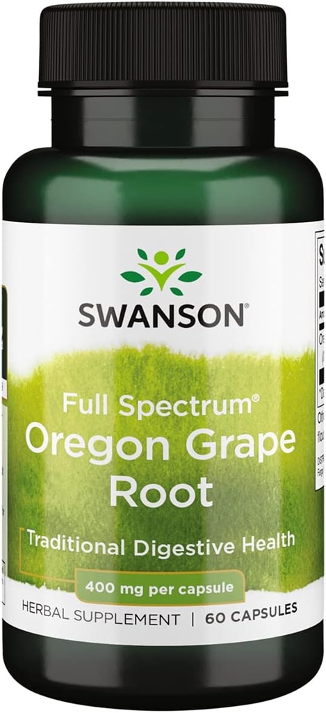 Swanson Full Spectrum Oregon-Grape Root 400 Milligrams 60 capsule
