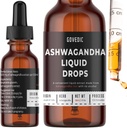 Ashwagandha Liquid Drops Concentrato 1 Fl Oz 30ml | 60 Serve di 500mg Organic Root Tincture Extract Supplement | Stress Relief, Energy & Immunity, Mental Focus, Fast Absorption