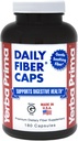 Yerba Prima Daily Fiber Caps - 180 Capsule - Soluble & Insoluble Dietary Fiber Supplement - Colon Cleanse - Gut Health - Vegan, Non OGM, Gluten-Free
