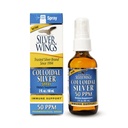 Percorso naturale Silver Wings Colloidal Silver Liquid - Supplemento giornaliero di supporto immunitario - 50ppm (250mcg) - 2oz Spray