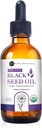 Kate Naturals Organic Black Seed Oil (4oz, Virgin, Cold Pressed, Non OGM) Liquid Nigella Sativa per il supporto immunitario & Digestion. Pure Blackseed Cumin olio per capelli e pelle