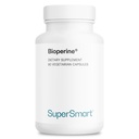 SuperSmart Bioperine 30mg al giorno (95% Piperine) - Black Pepper Extract Supplement - Absorption Enhancer - Digestive Enzymes Support | Non-GMO & Gluten Free - 90 capsule vegetariane