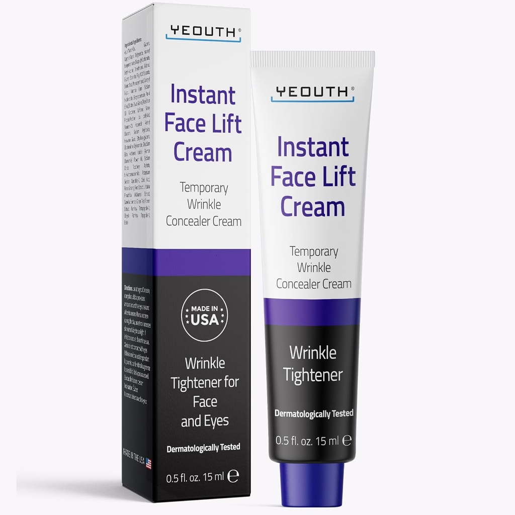 YEOUTH Crema di sollevamento del viso istantaneo, tenuta della pelle temporanea sotto la crema dell'occhio per le donne, stringendo e sollevando Concealer 15ml
