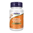 NOW Integratori alimentari, 8 miliardi di Acidophilus & Bifidus, Latticini, Soia e Gluten Free, Strain Verified, 60 capsule di Veg