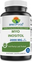 Brieofood Myo Inositol 2000 mg per porzione - 60 compresse - 3rd Party Lab Tested