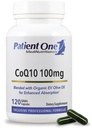 Paziente One Coenzyme Q10 (CoQ10) 100 mg | Integratore antiossidante per sostenere il cuore e la salute vascolare* | con olio di oliva biologico | 120 capsule